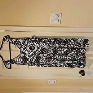 ANA black and white tank style sun dress I. Size 2x